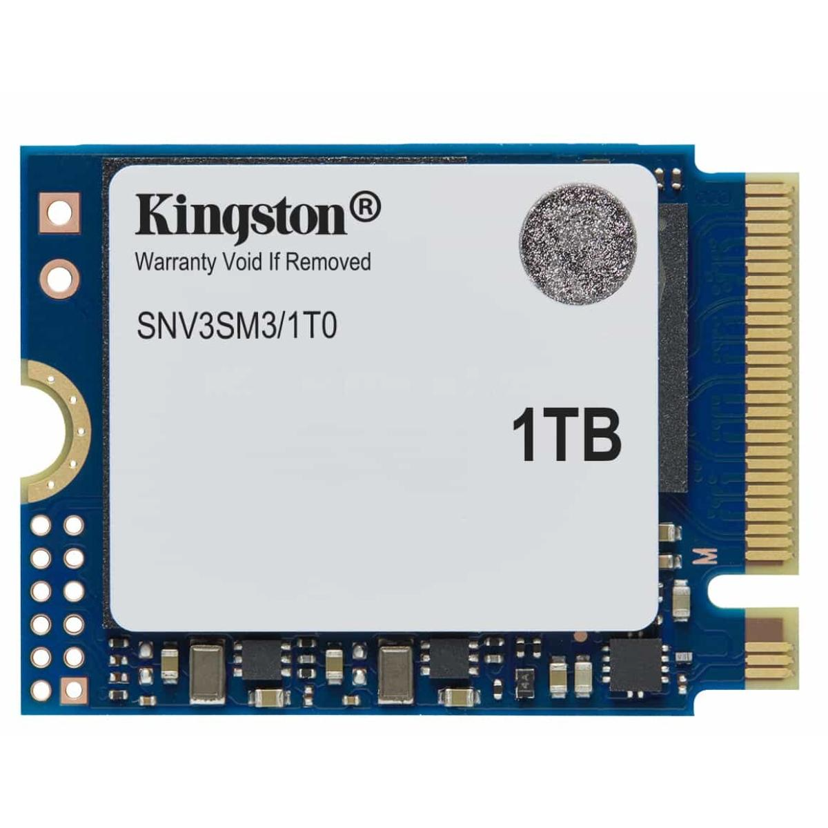 Kingston NV3 1TB M.2 2230 NVMe PCIe Gen 4x4 3D Nand Internal SSD Up to 6000 MB/s Kingston NV3 1TB M.2 2230 NVMe PCIe Gen 4x4 3D Nand Internal SSD Up to 6000 MB/s